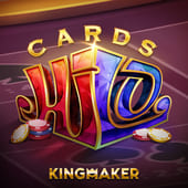 Cards Hi Lo guessing layout with arrows