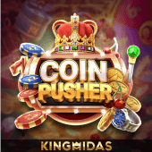 Coin Pusher machine with stacked coins