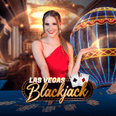 Las Vegas Blackjack green felt table