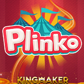 Plinko pegboard with falling chip
