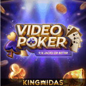 Video Poker screen with five cards